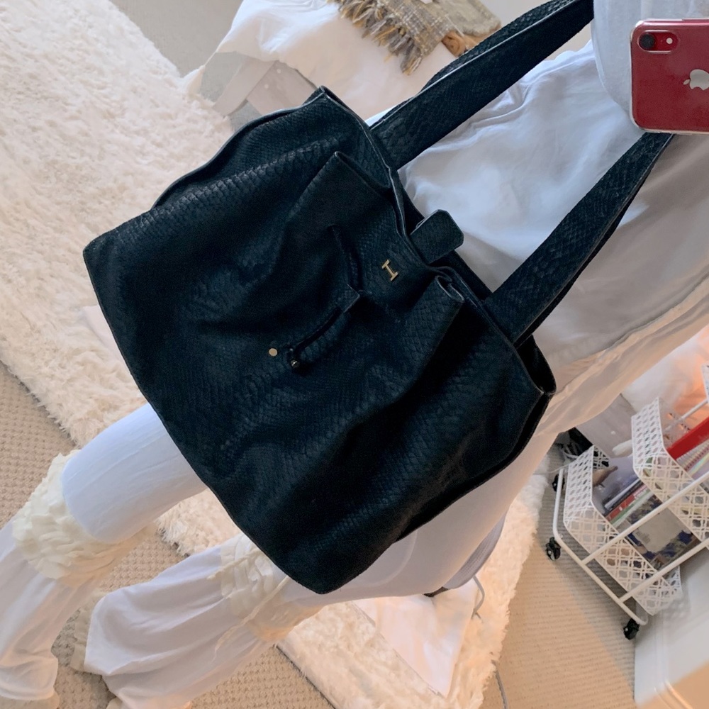 H by Halston Black Handbag Tote